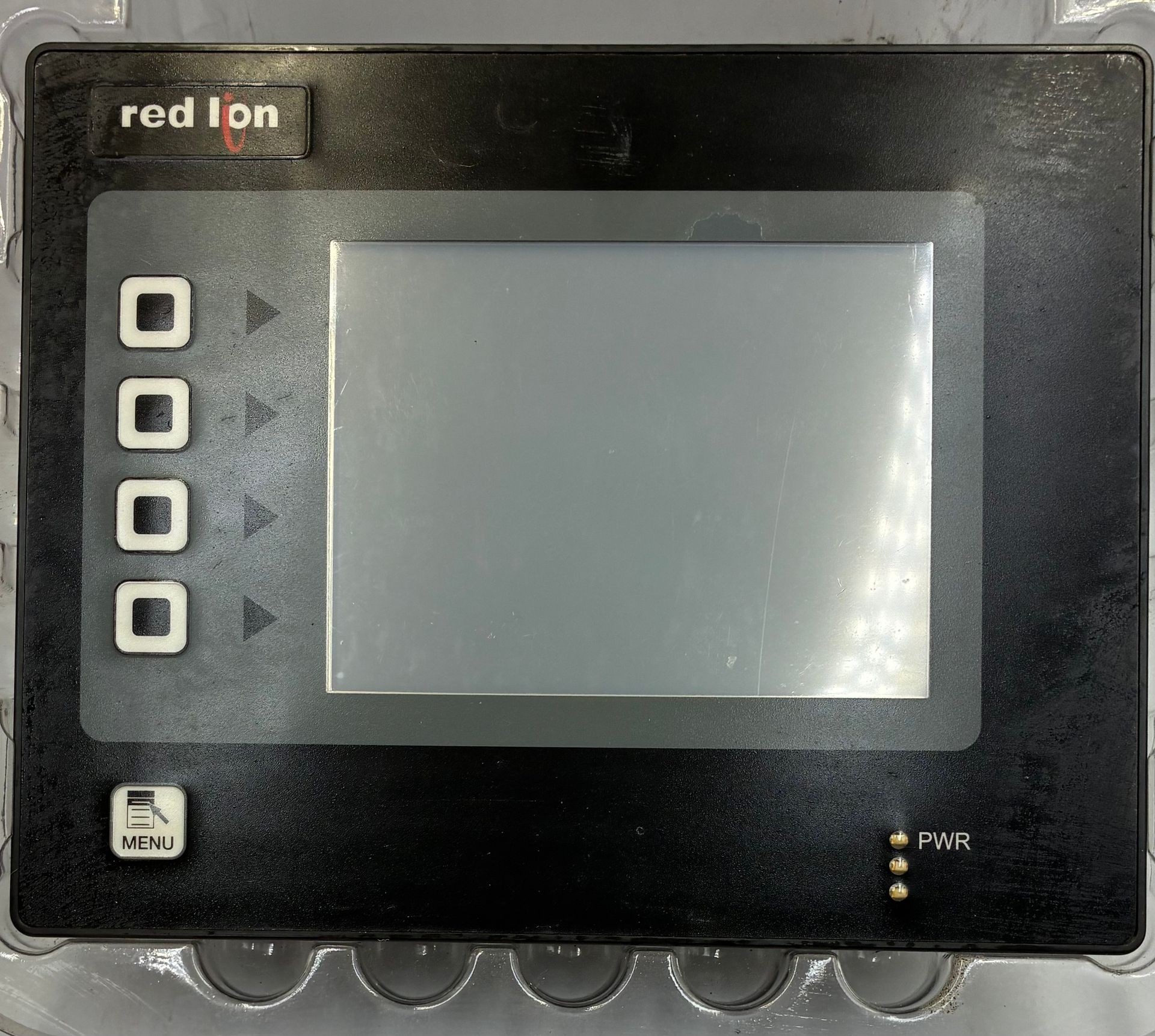 Red Lion Controls G306A HMI Features Include Power Supply Input, Ethernet, USB and PGM Port.  $900