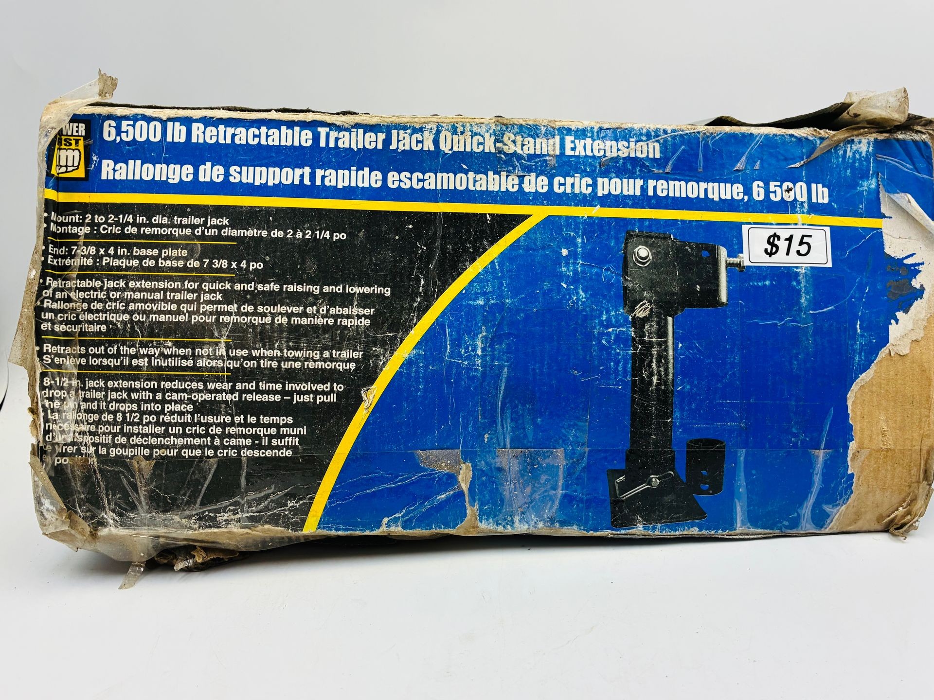 6500 lb Retractable Trailer Jack Quicksand Extension $15
